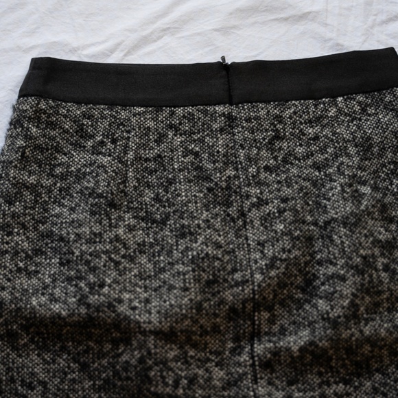Boden Gray Tweed Alpaca Wool Pencil Skirt 2P Grey - Picture 4 of 8